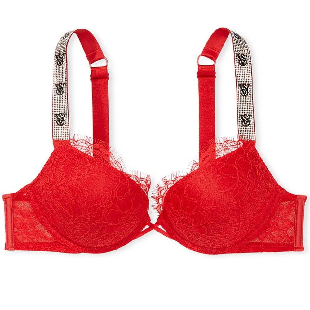 Red Lace Underwire Bra